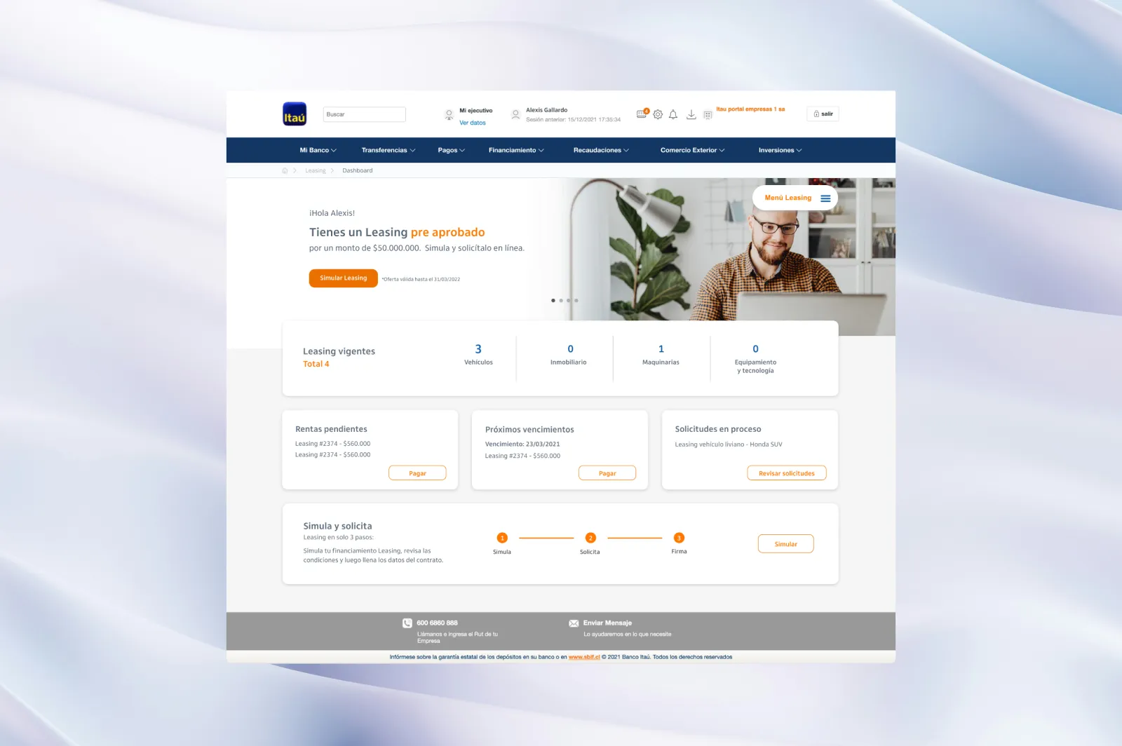 Leasing digital Itaú